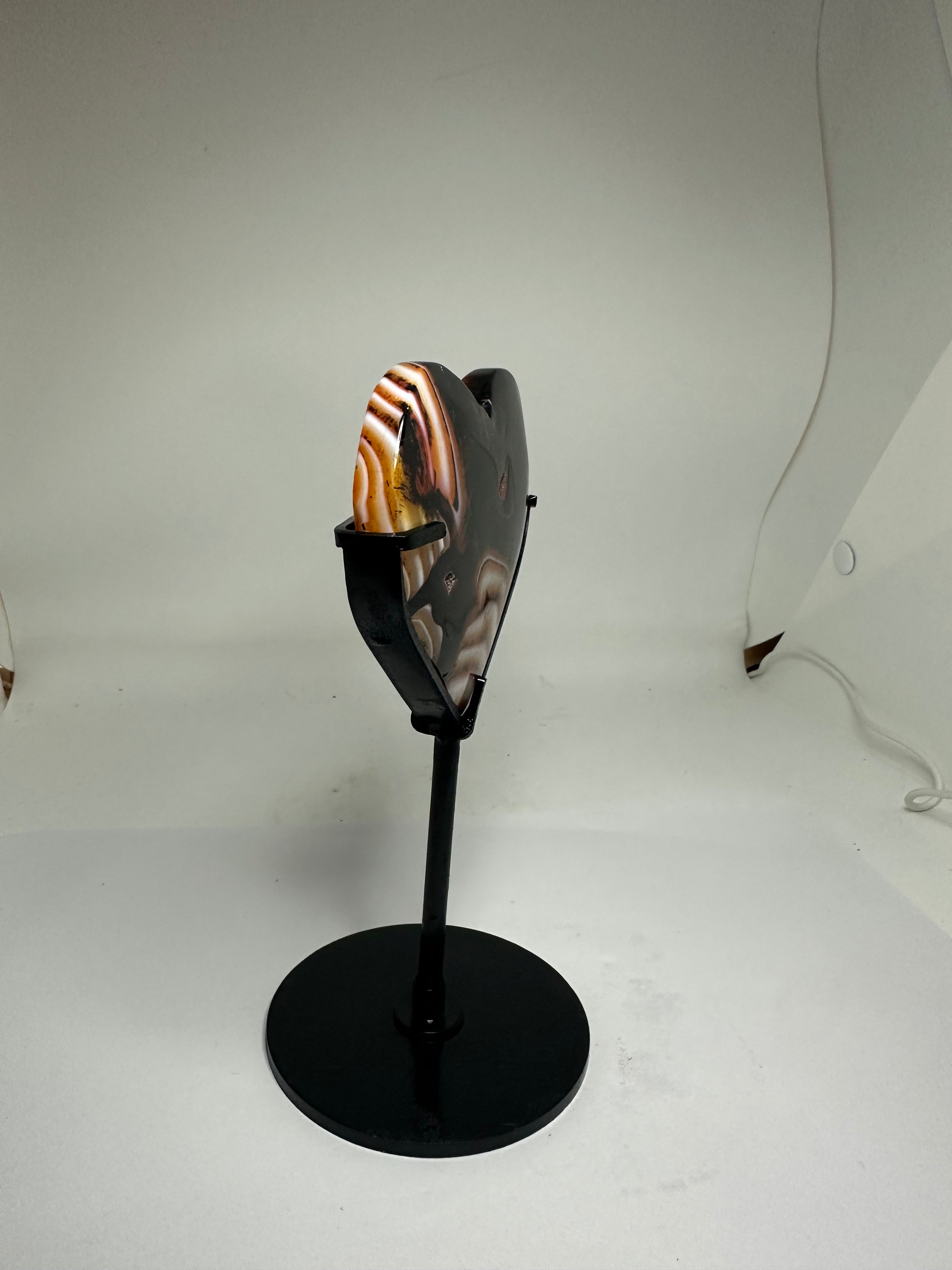 Sardonyx Heart on Custom Stand – 376g