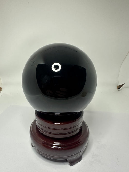 Black Obsidian Sphere – 95mm -1.24kg