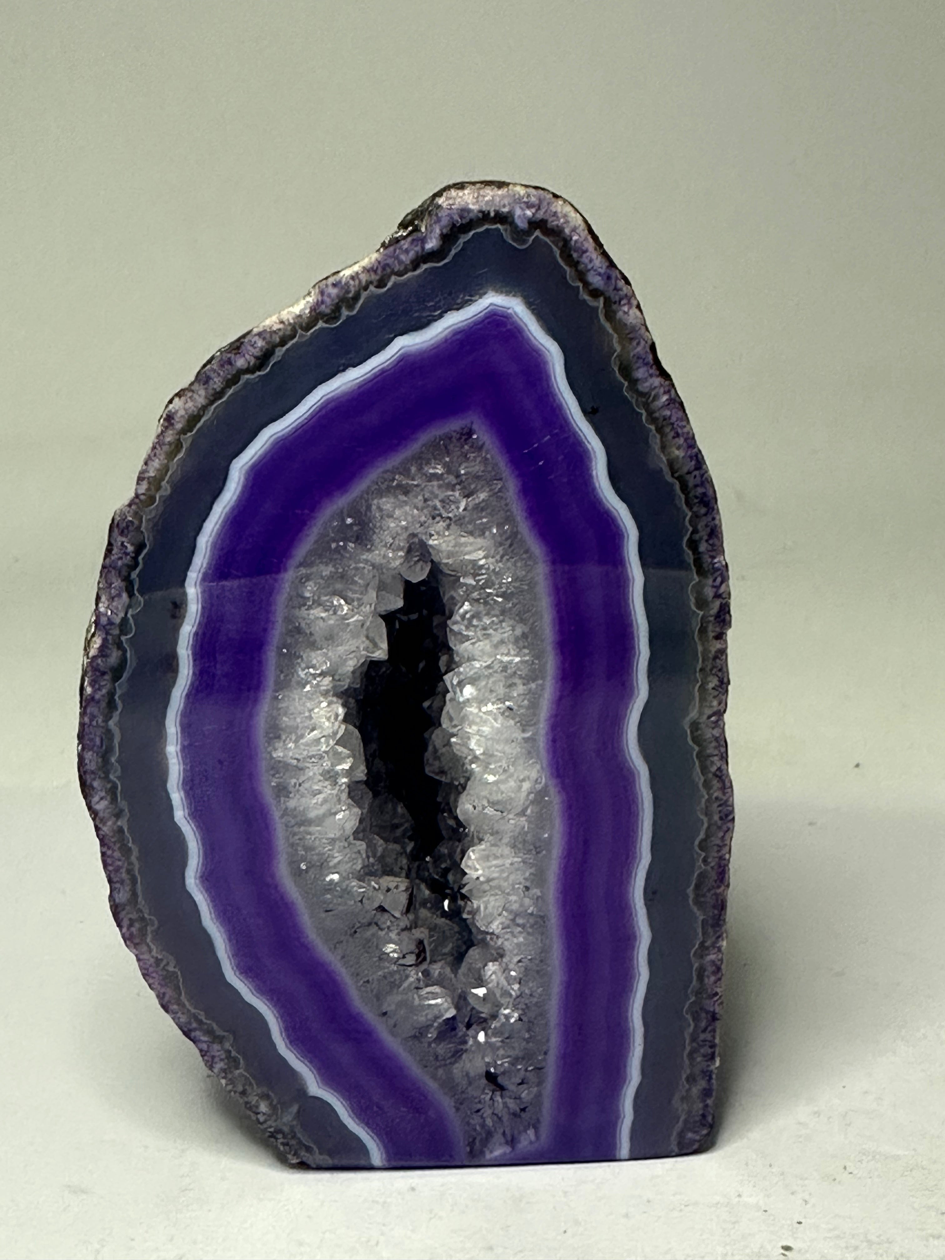 Polished agate freeform, 342g, shown from another angle