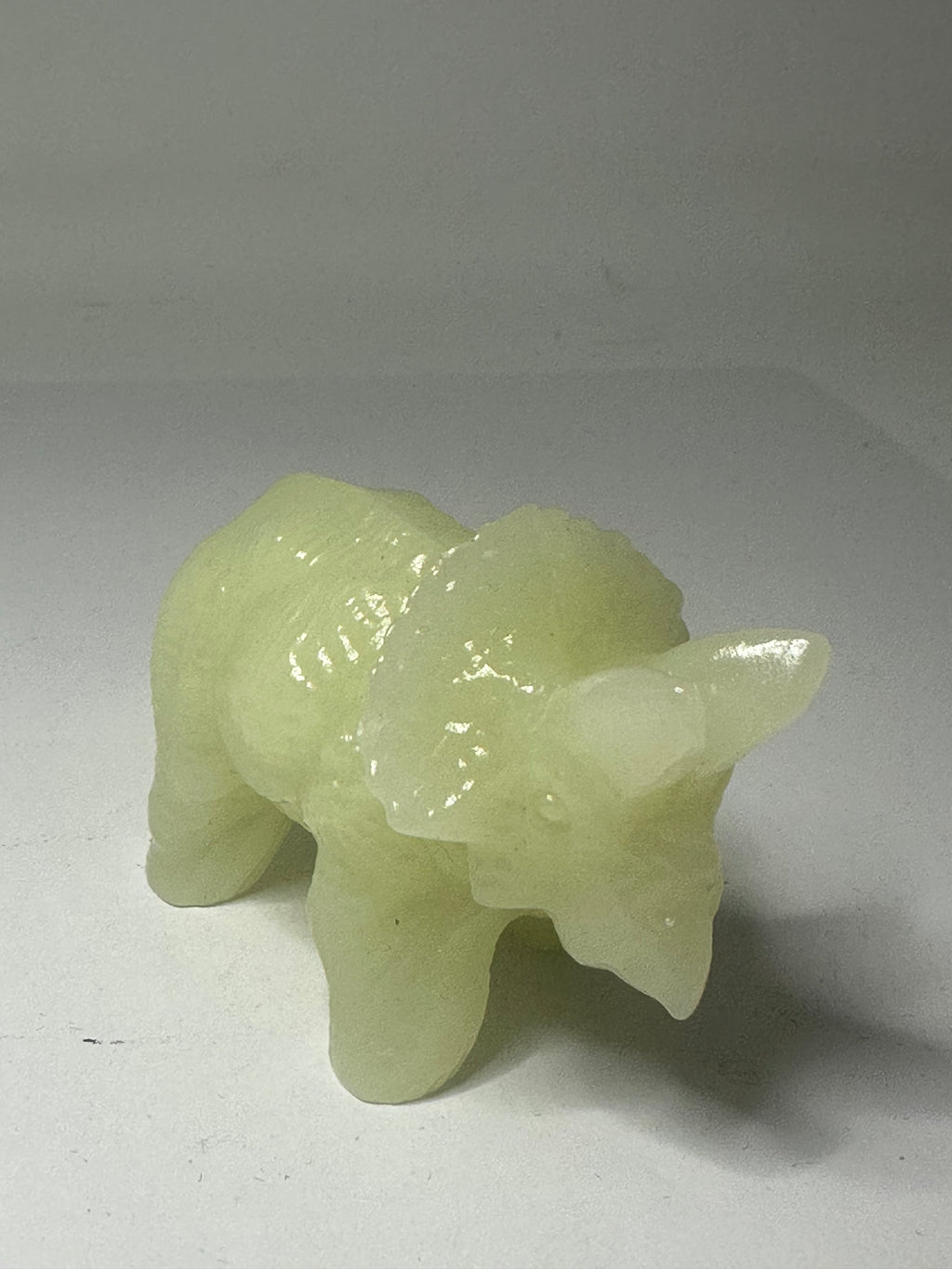Afghan Jade Triceratops Carving – 140g