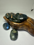 Labradorite Palm Stones with Beautiful Flash – Approx. 50g