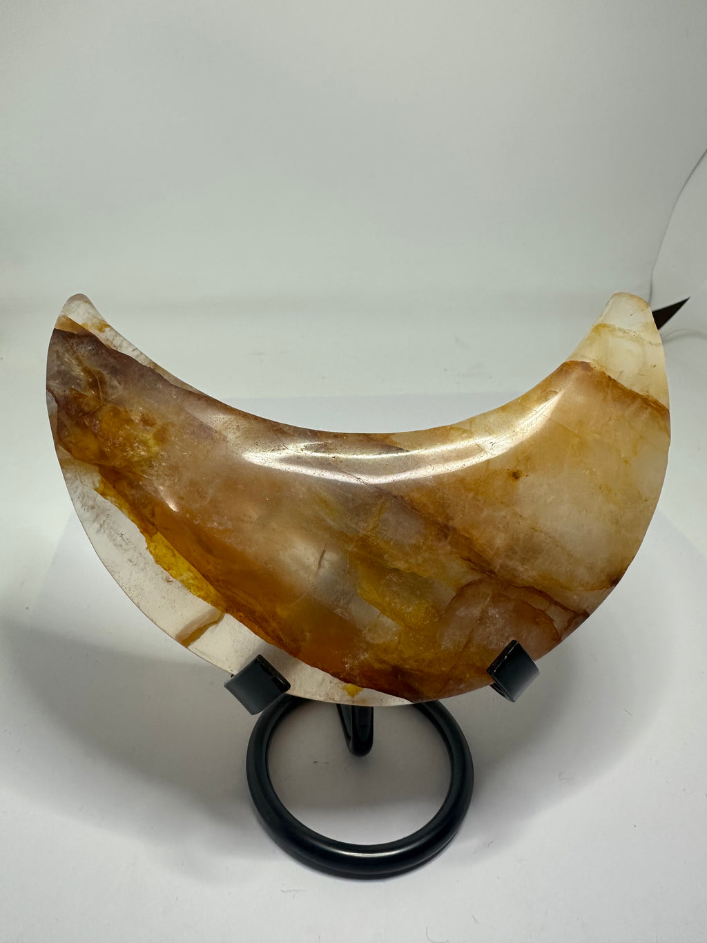 Golden Healer Moon Carving – 242g