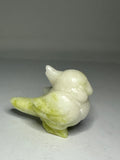 Lemon Jade Parrot Carving – 84g