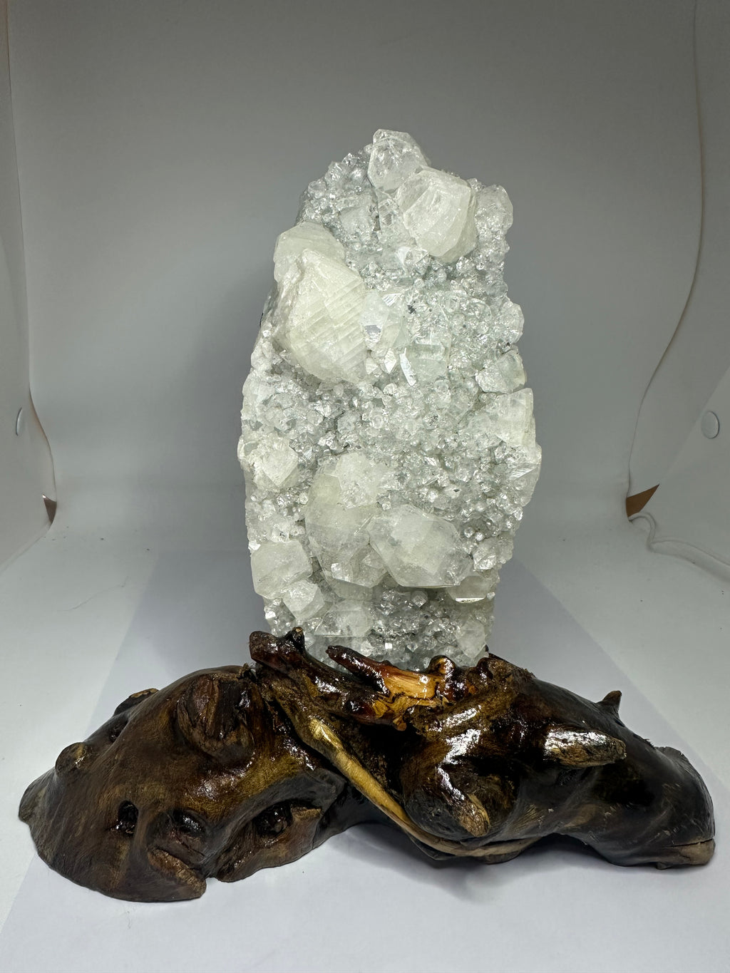Apophyllite Specimen on Custom Stand – 768g