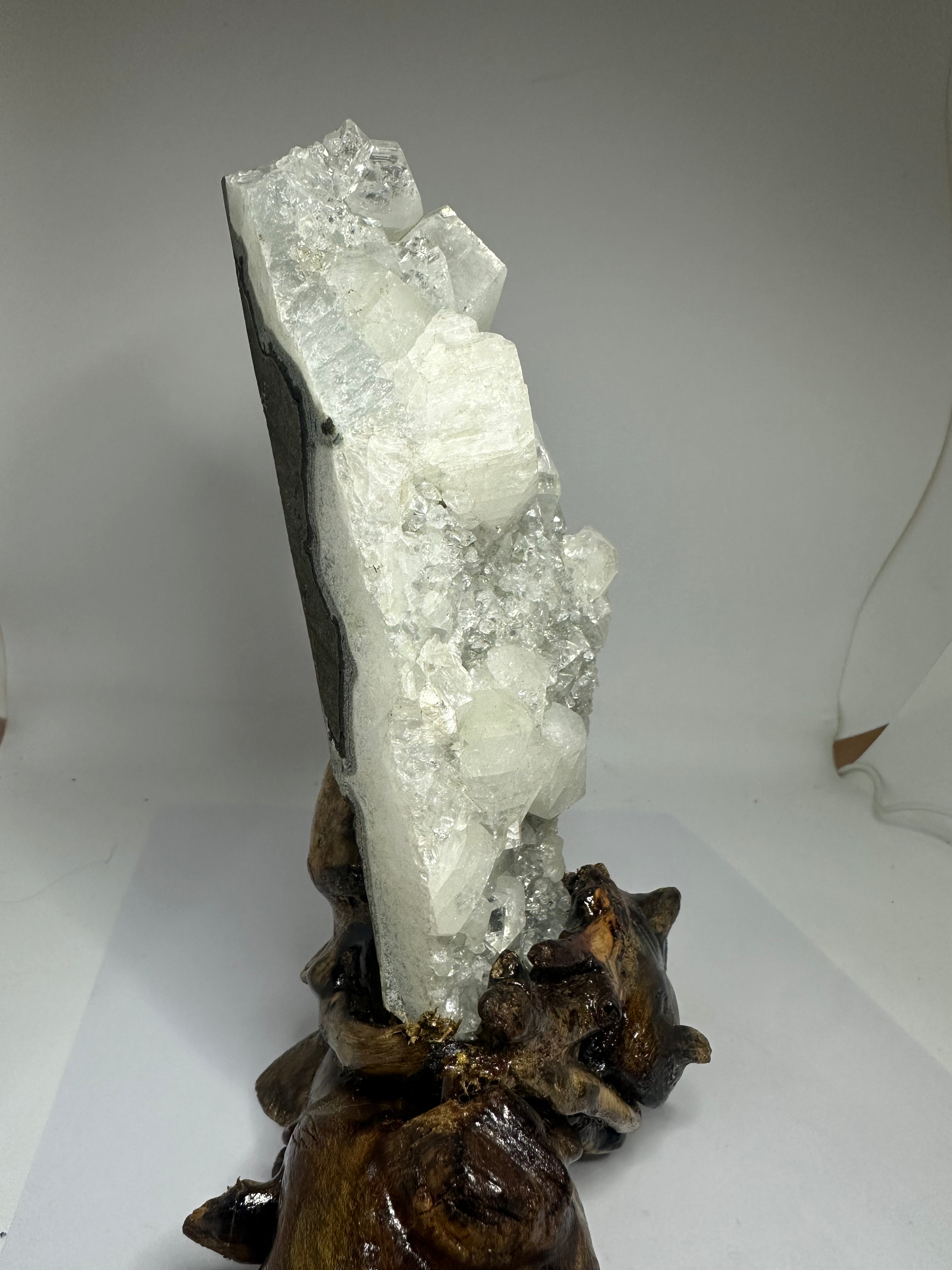 Apophyllite Specimen on Custom Stand – 768g