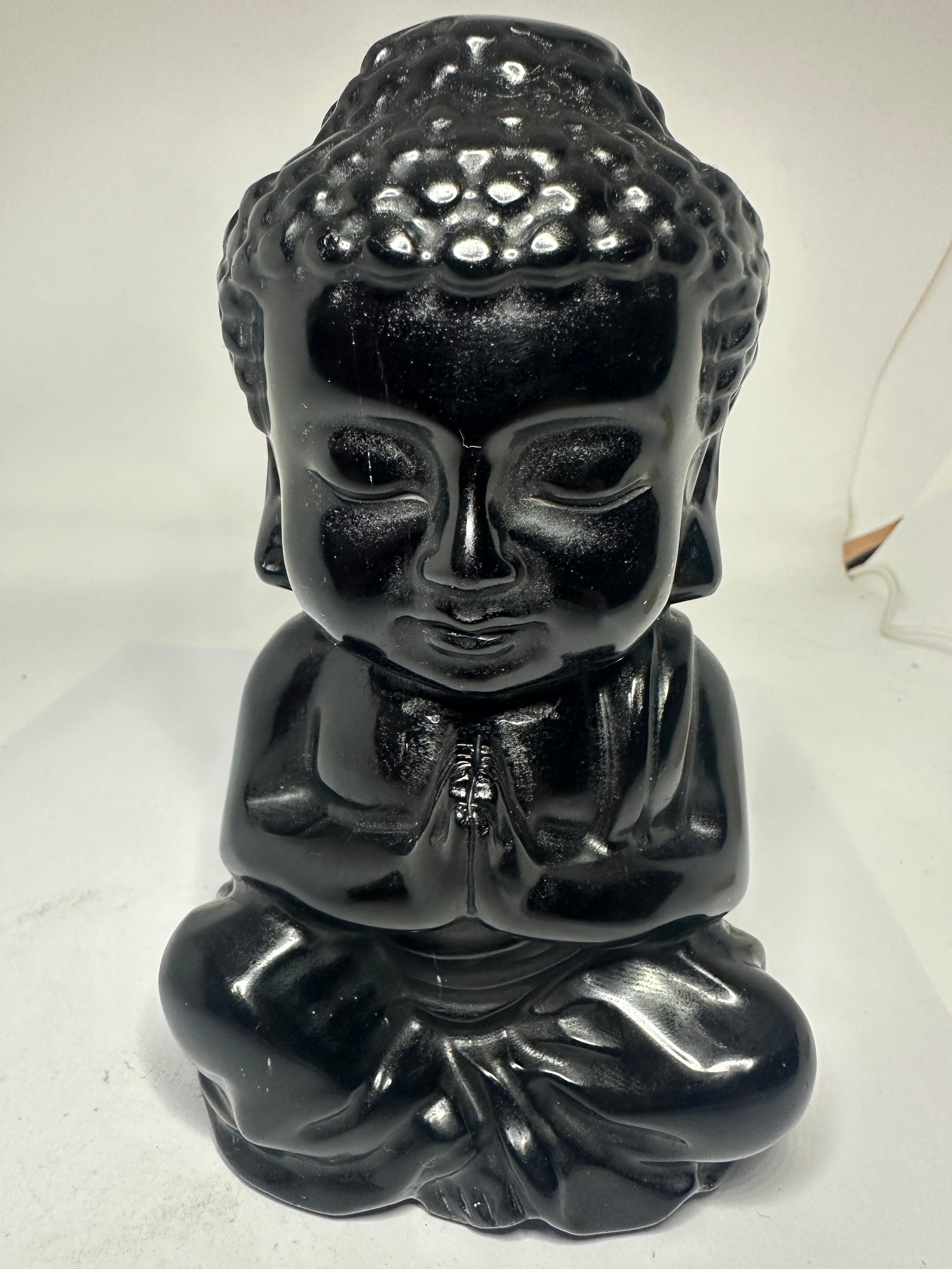 Black Obsidian Buddha Carving – 945g