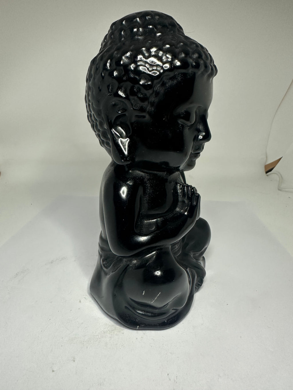 Black Obsidian Buddha Carving – 945g