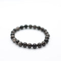 Silver Obsidian Bracelet – 8mm