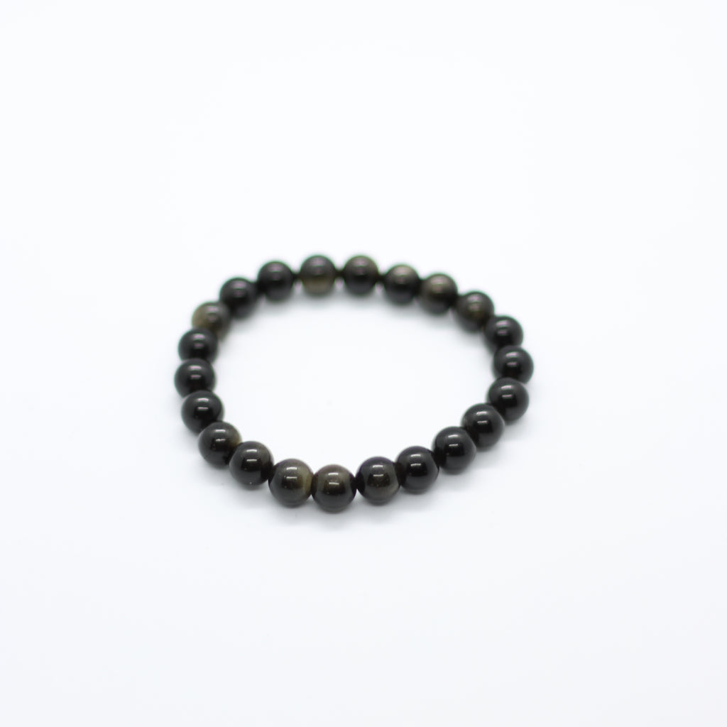 Gold Obsidian Bracelet – 8mm