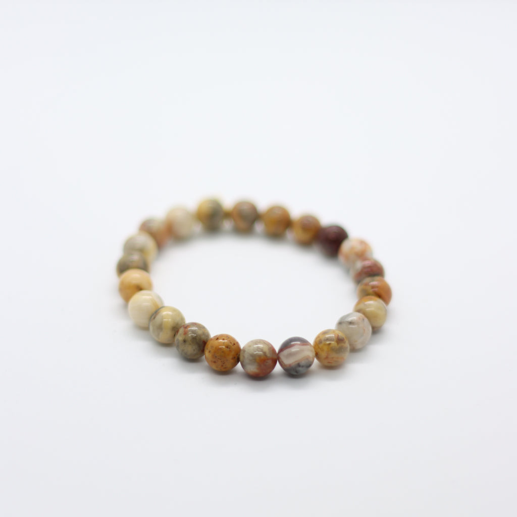 Crazy Lace Agate Bracelet – 8mm