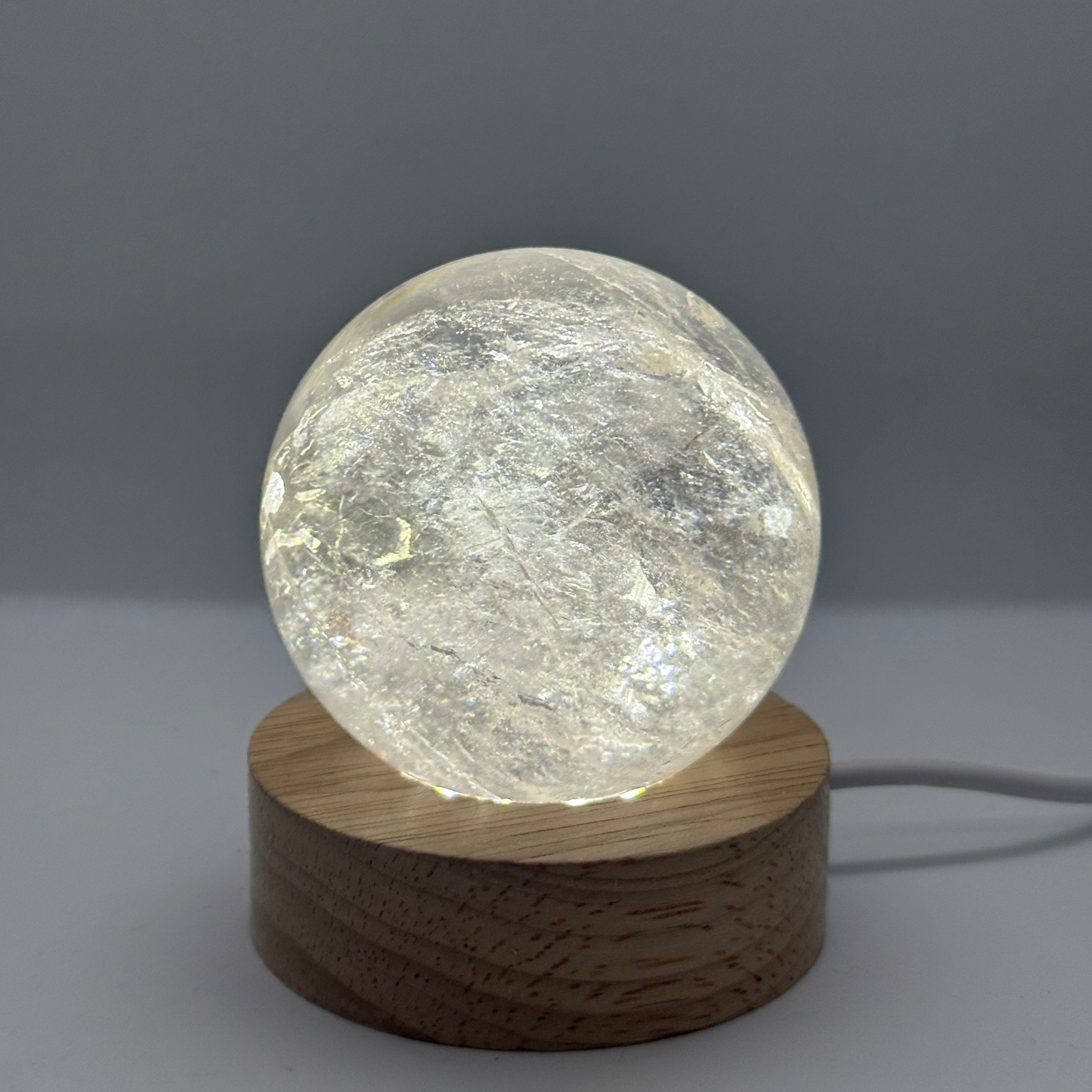 High Grade Clear Quartz Sphere – 57mm / 247g