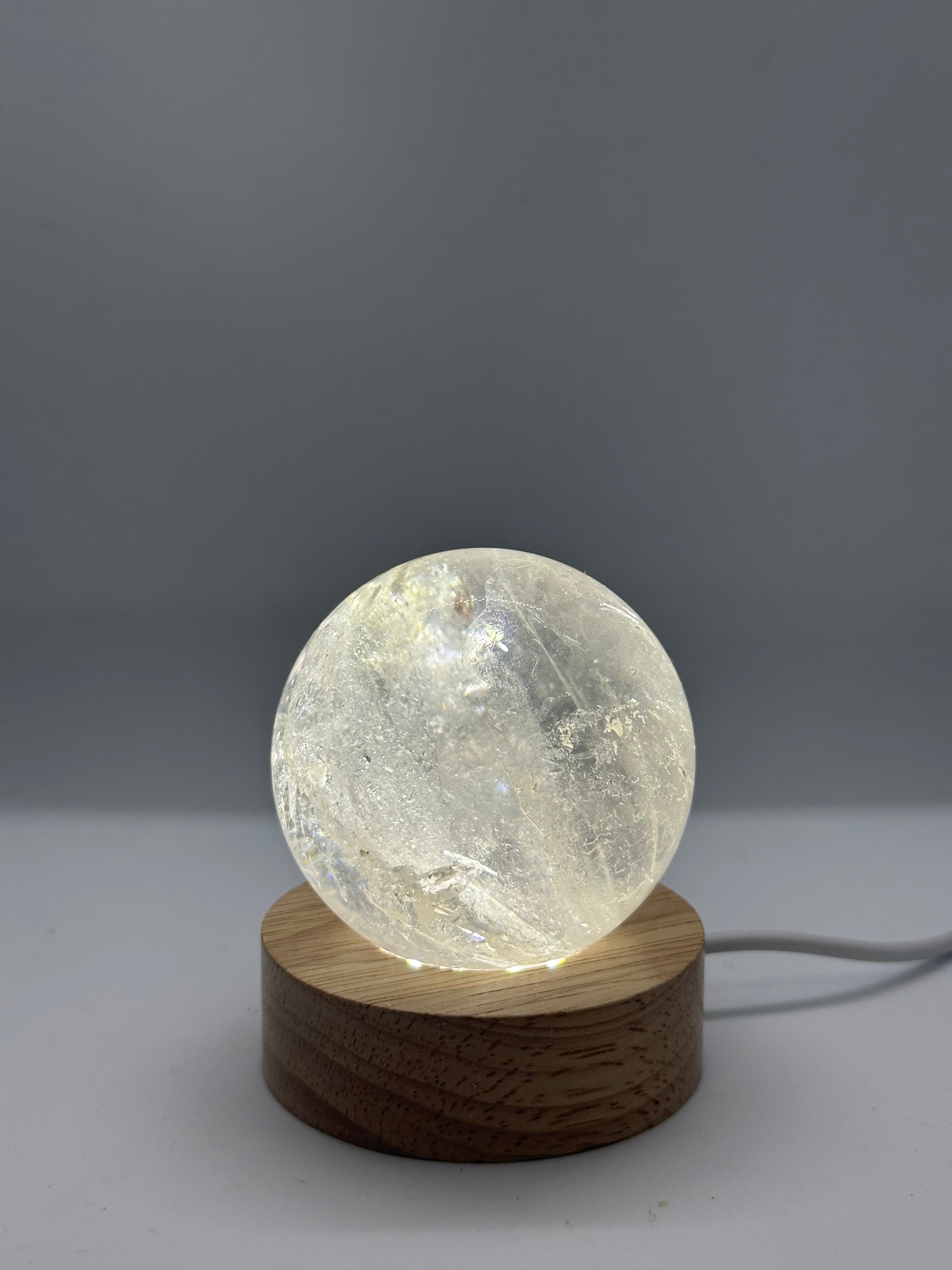 High Grade Clear Quartz Sphere – 57mm / 247g