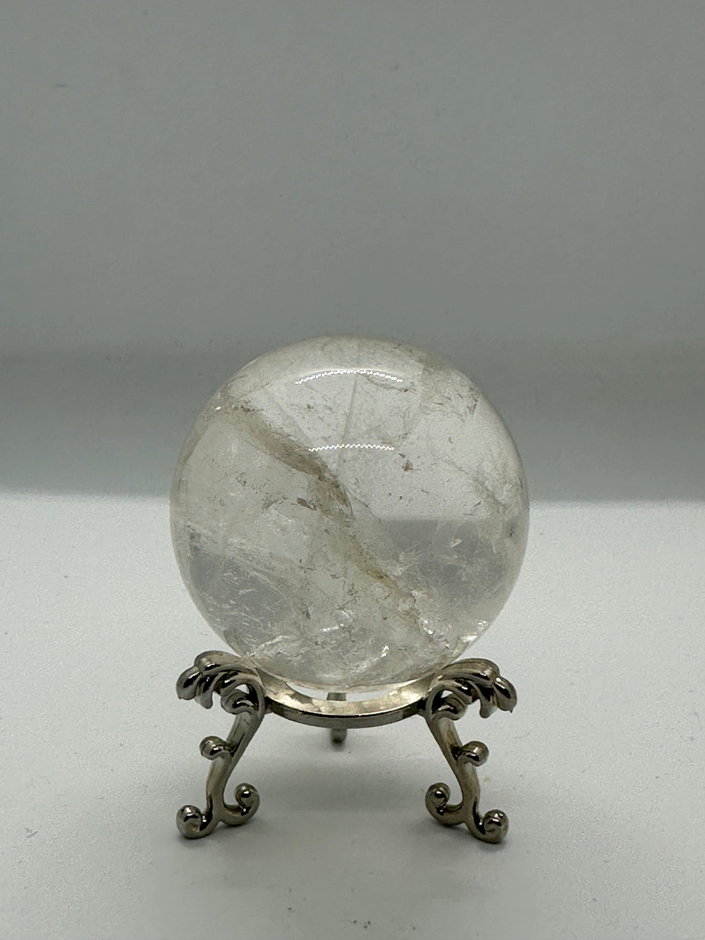High Grade Clear Quartz Sphere – 57mm / 247g