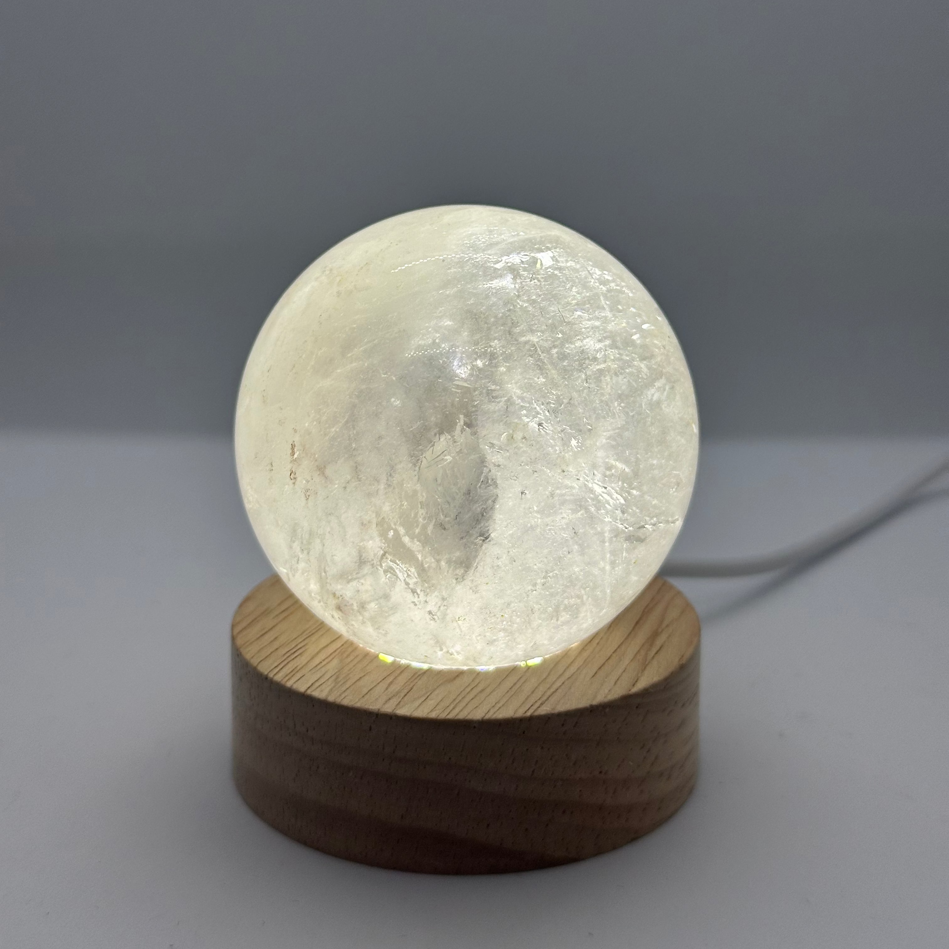 Clear Quartz Sphere – 57mm / 270g