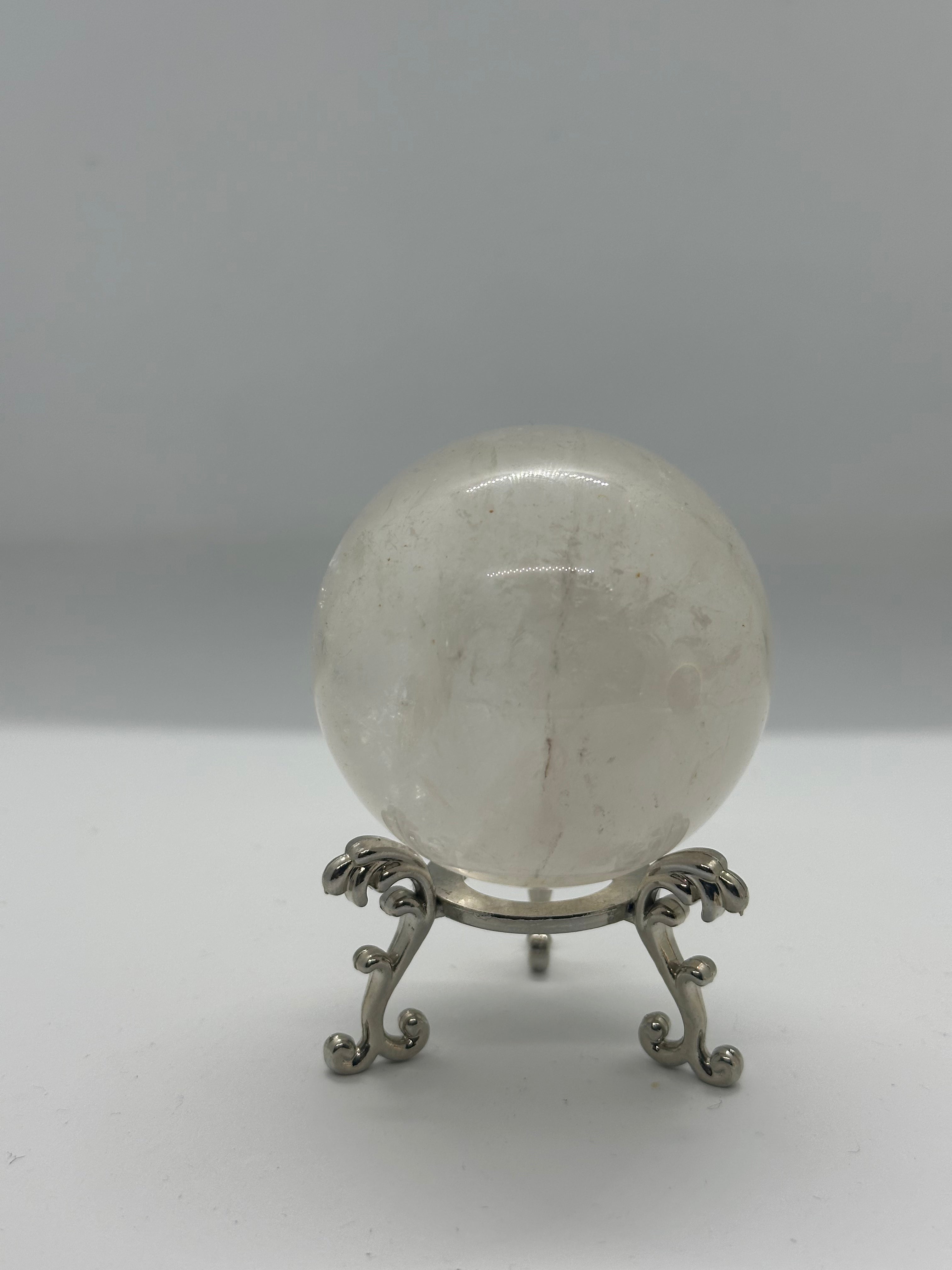 Clear Quartz Sphere – 57mm / 270g