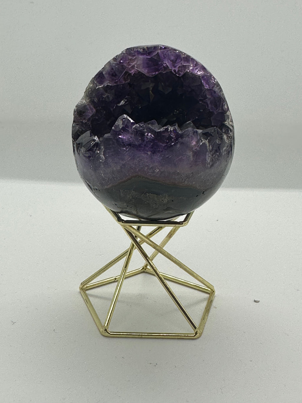 Amethyst Partial Sphere Cluster – 60mm / 247g