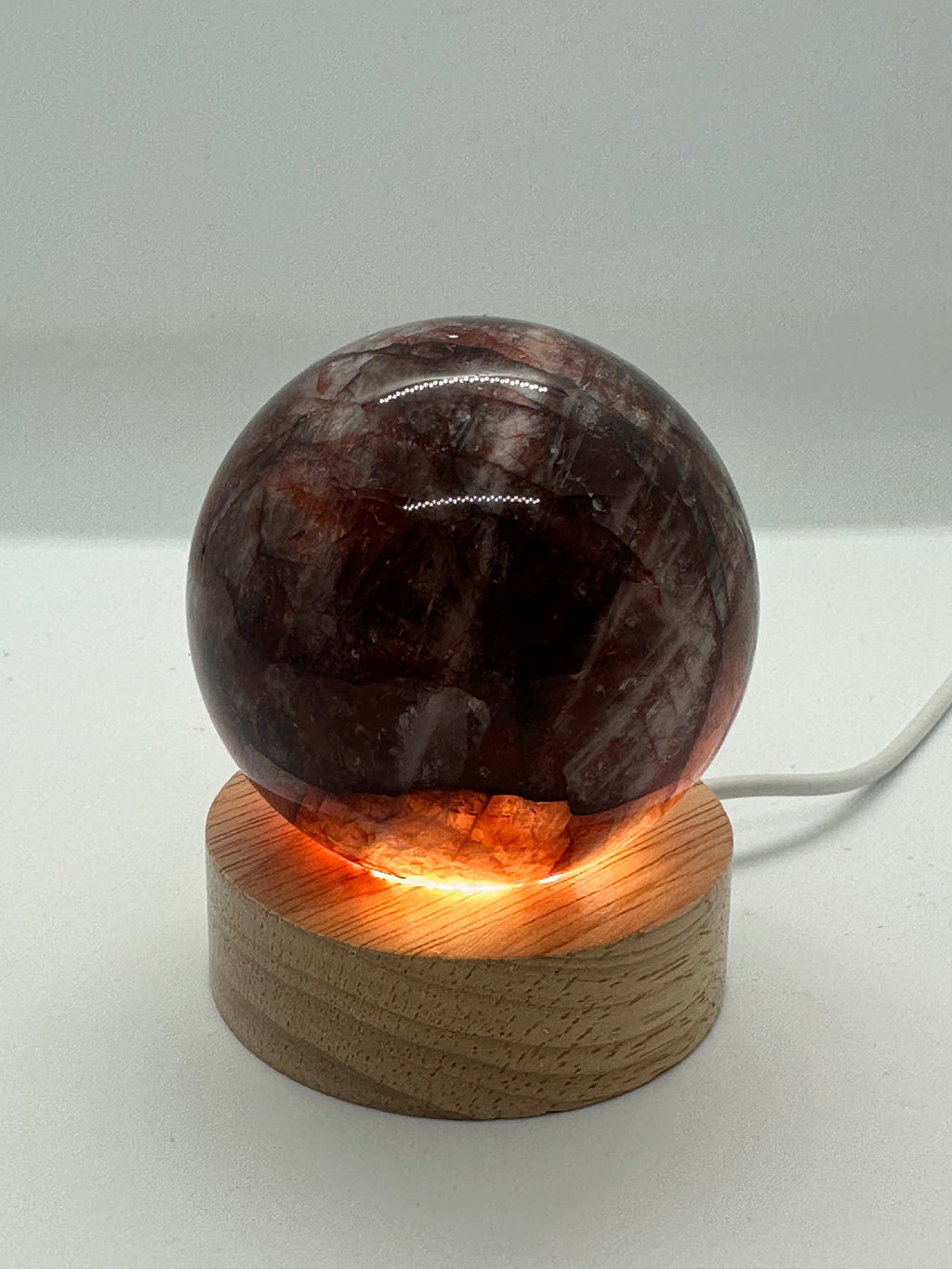 Fire Quartz Sphere – 63mm / 331g