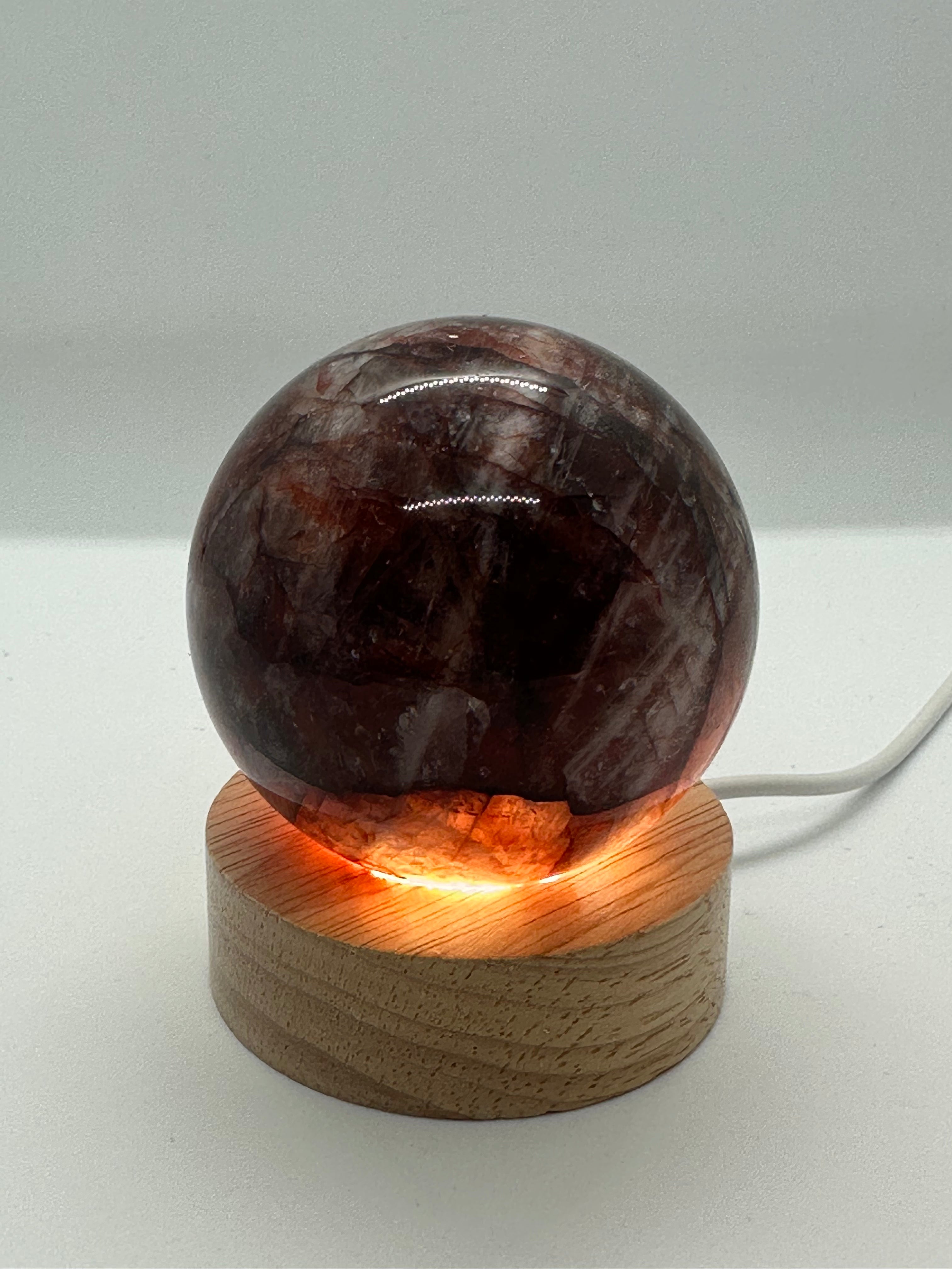 Fire Quartz Sphere – 63mm / 331g
