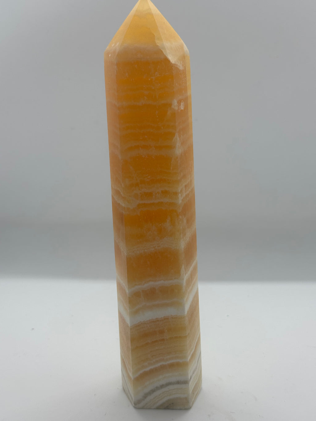 Orange Calcite Tower – 195mm / 624g