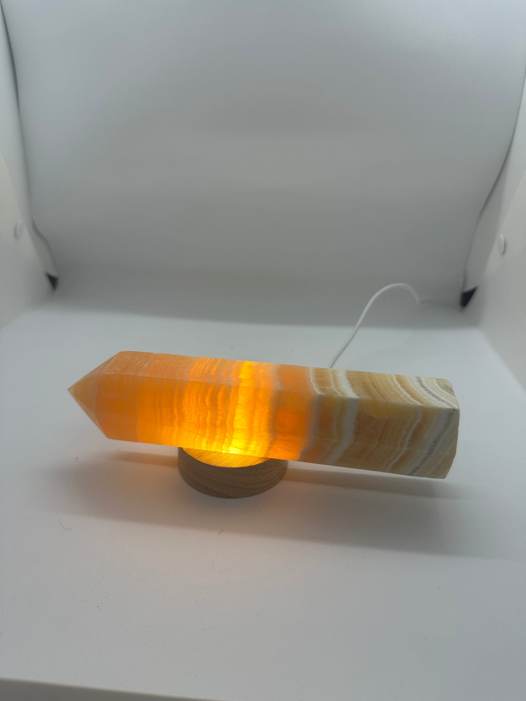 Orange Calcite Tower – 195mm / 624g
