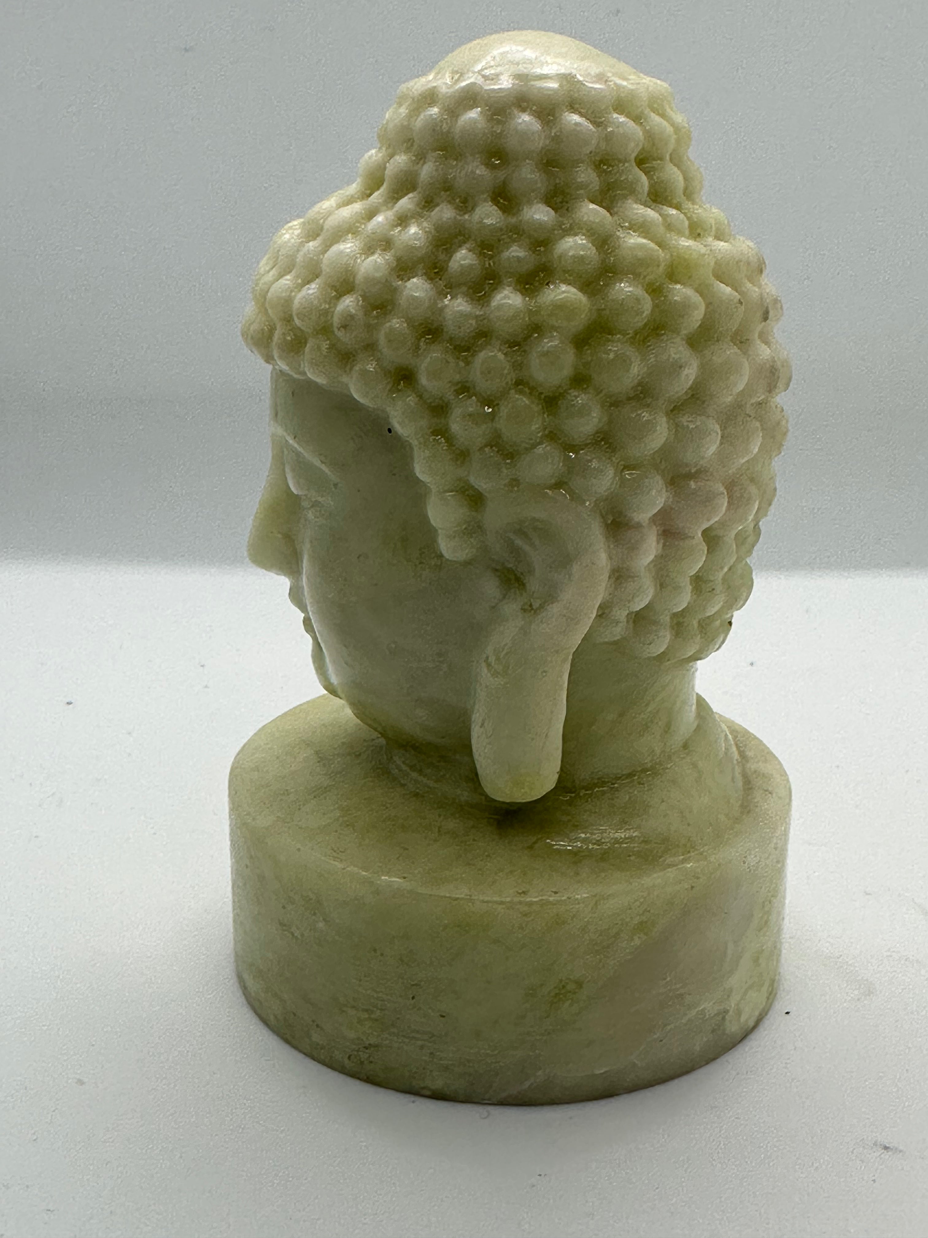 Lemon Jade Buddha Head – 120mm / 741g