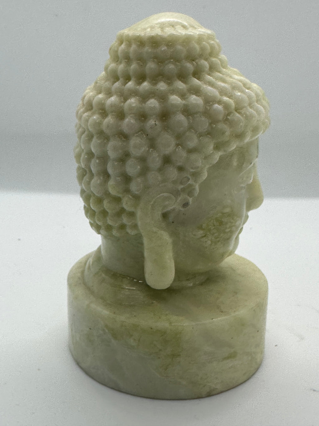 Lemon Jade Buddha Head – 120mm / 741g
