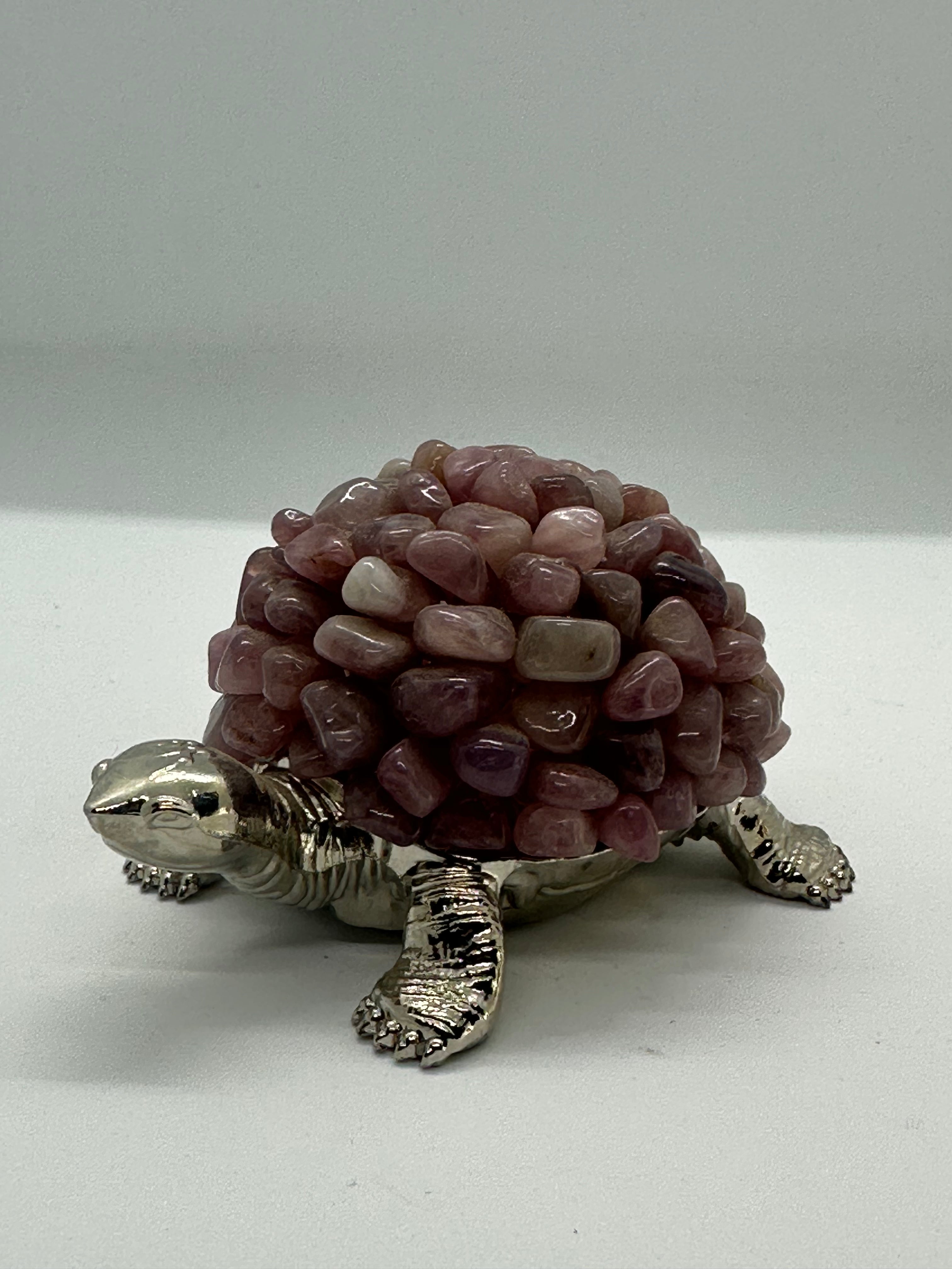 Rose Quartz Chip Turtle – 292g