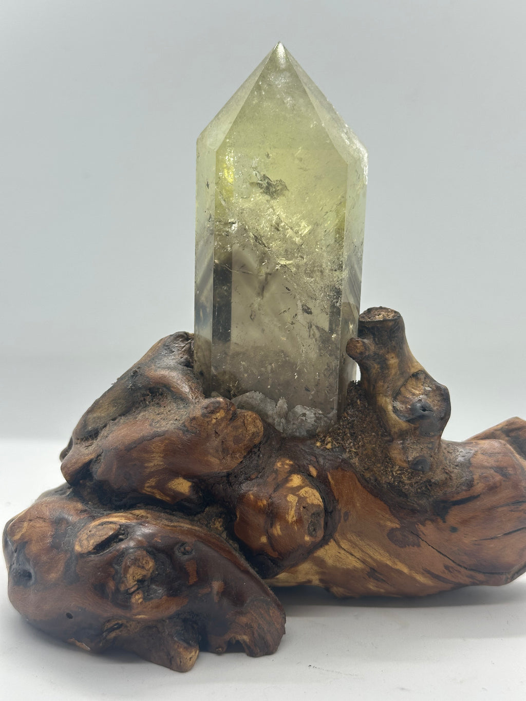 Citrine Tower with Custom Wooden Stand – 388g