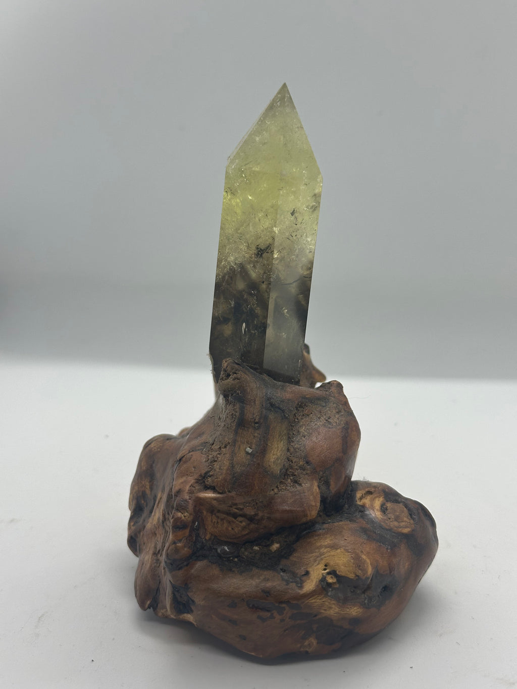 Citrine Tower with Custom Wooden Stand – 388g
