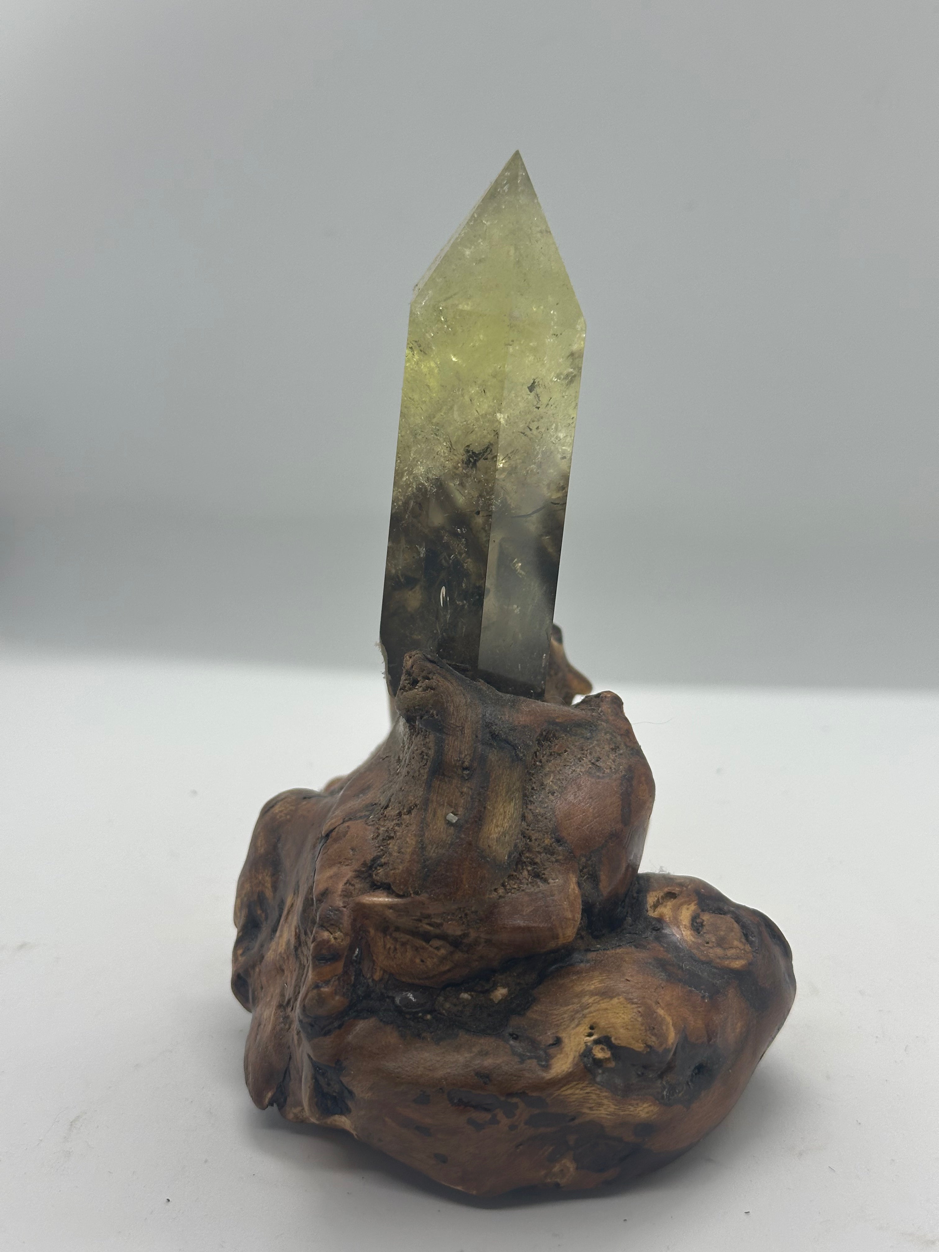 Citrine Tower with Custom Wooden Stand – 388g