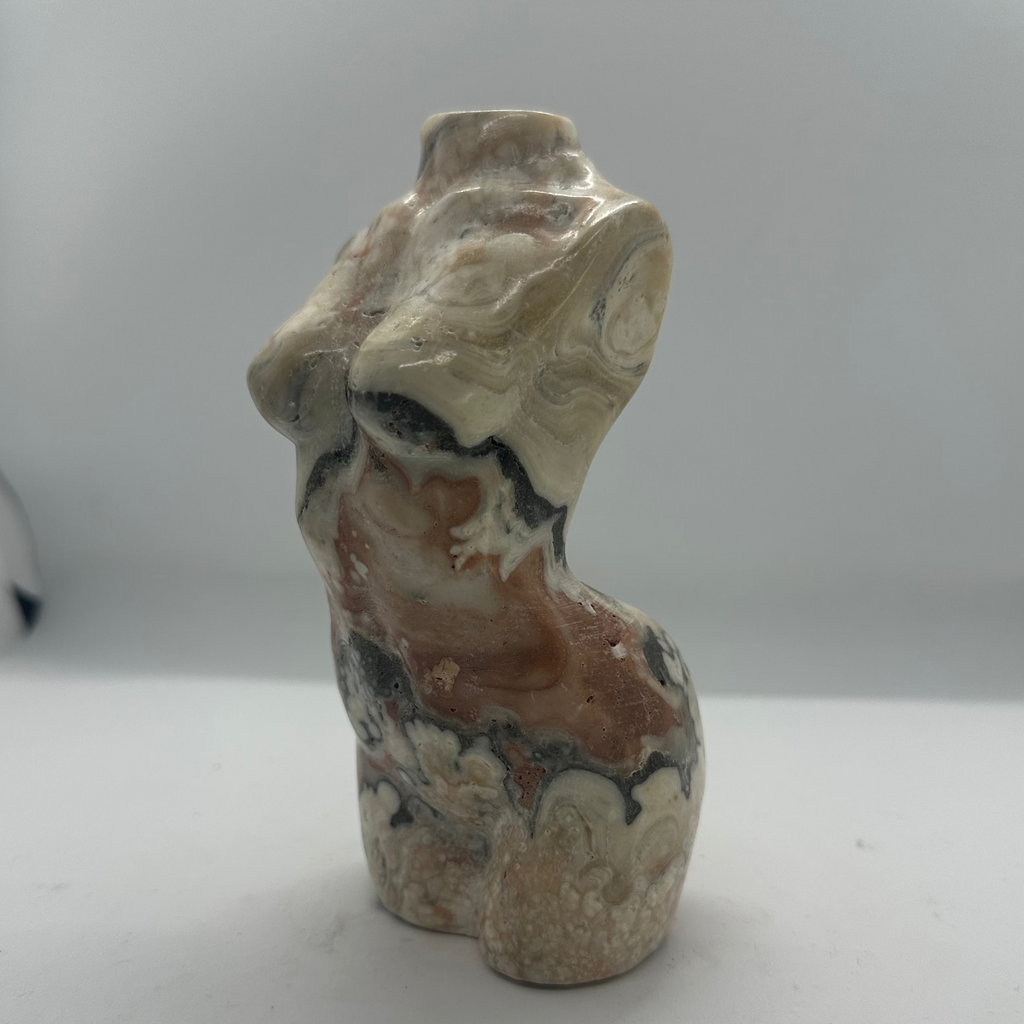 Calcite Female Figure Carving – 918g
