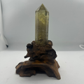 Citrine Tower with Custom Wooden Stand – 284g