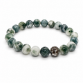 Moss Agate Bracelet – 10mm