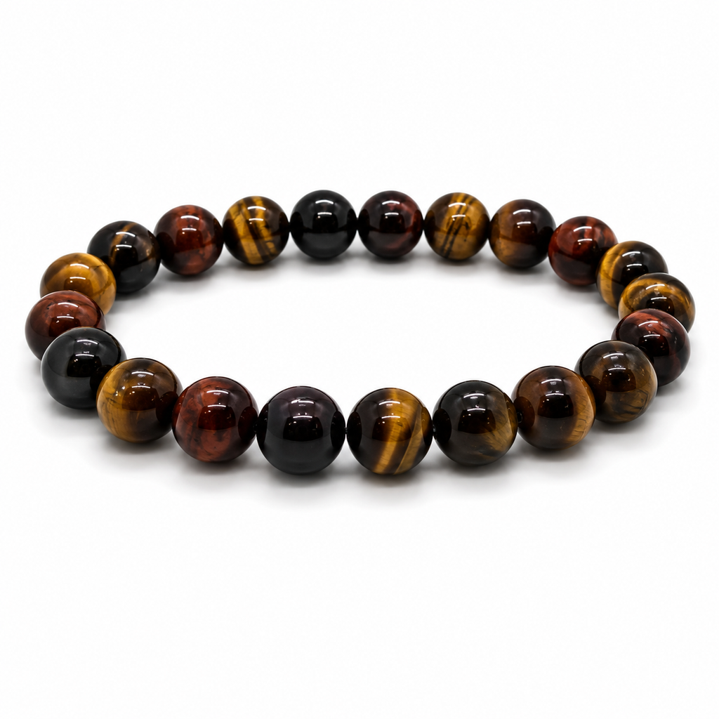 Multi-Coloured Tiger’s Eye Bracelet – 10mm
