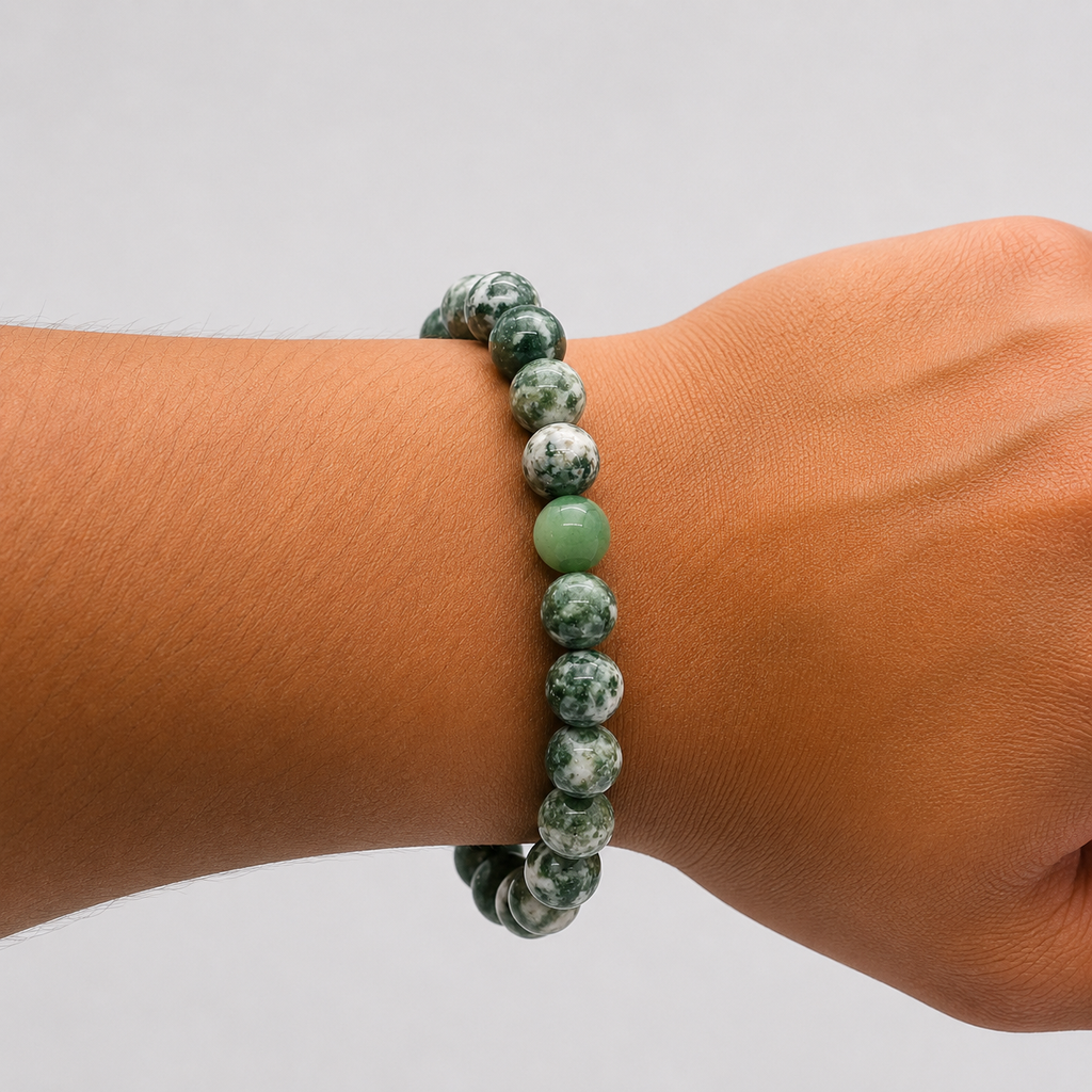 Tree Agate Bracelet – 10mm