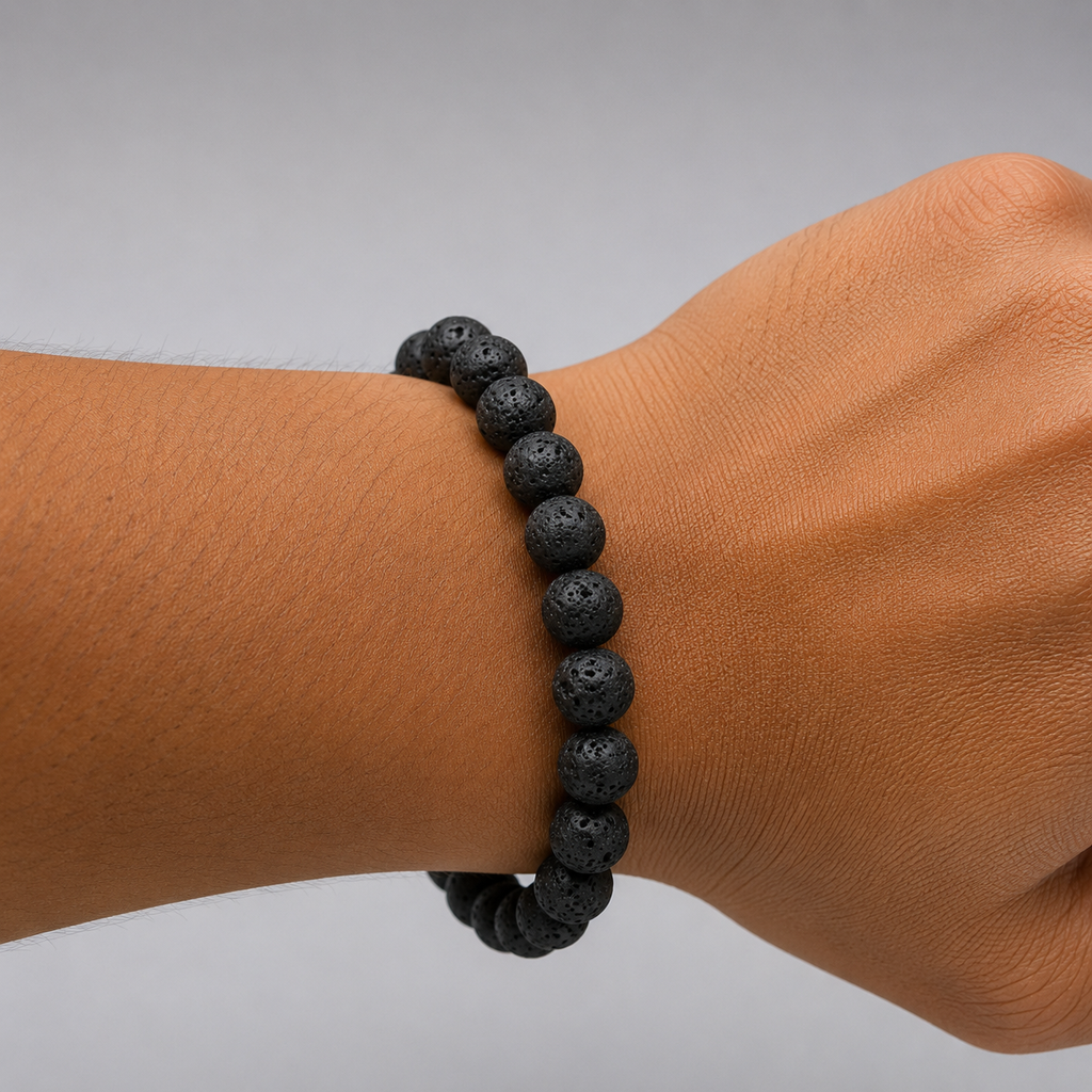 Lava Stone Bracelet – 10mm