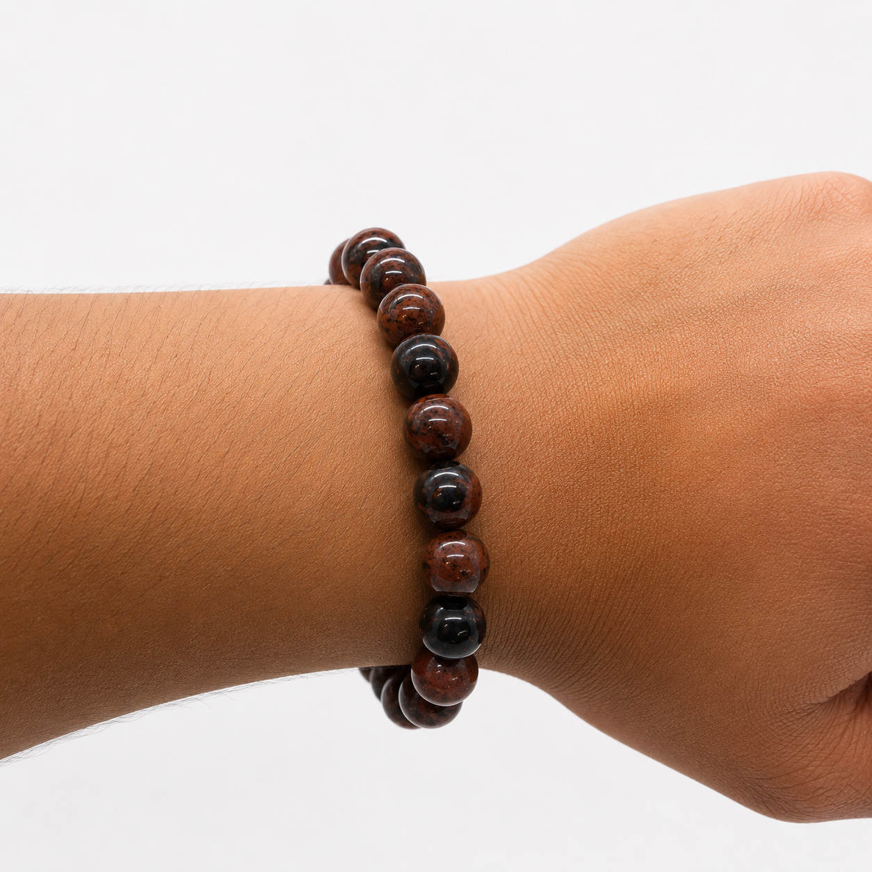 Mahogany Obsidian Bracelet – 10mm
