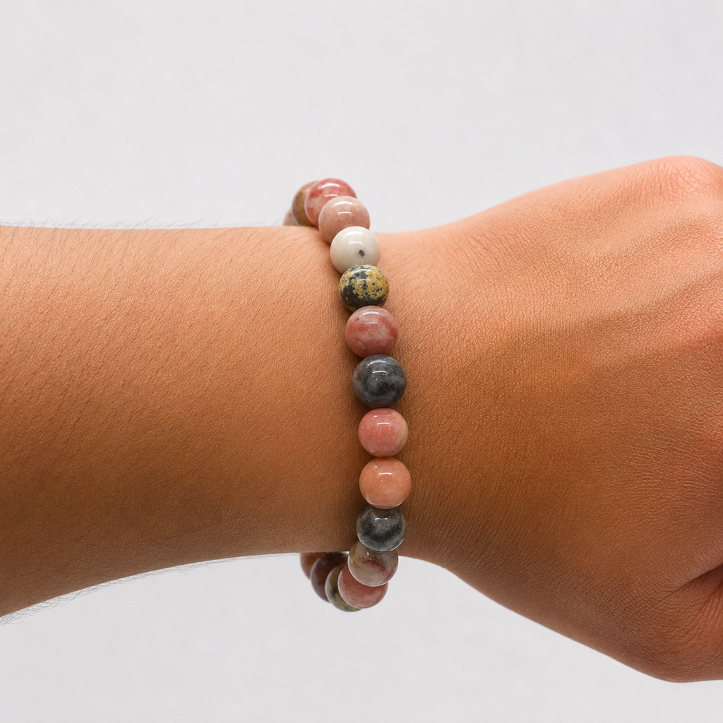 Plum Blossom Jade Bracelet – 10mm